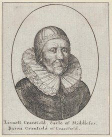 Lionell Cranfield, Earl of Middlesex, Baron Cranfield of Cranfield, 1644., 1644. Creator: Wenceslaus Hollar.