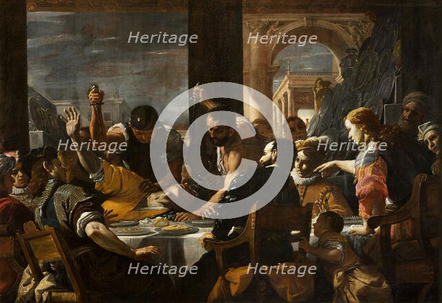 The Banquet of Absalom, c1662-1665. Creator: Preti, Mattia (1613-1699).