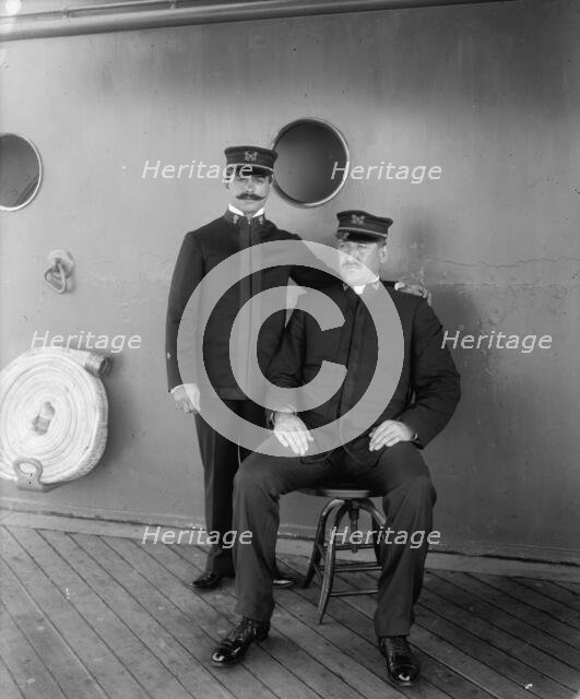 U.S.S. Oregon, warrant officers, between 1896 and 1901. Creator: Unknown.