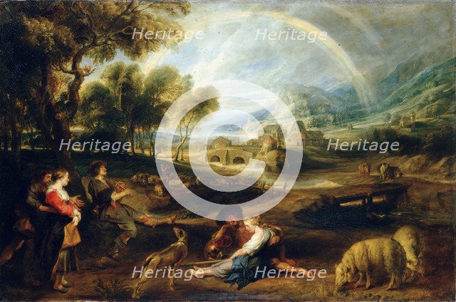 'Landscape with a Rainbow', early 1630s.  Artist: Peter Paul Rubens