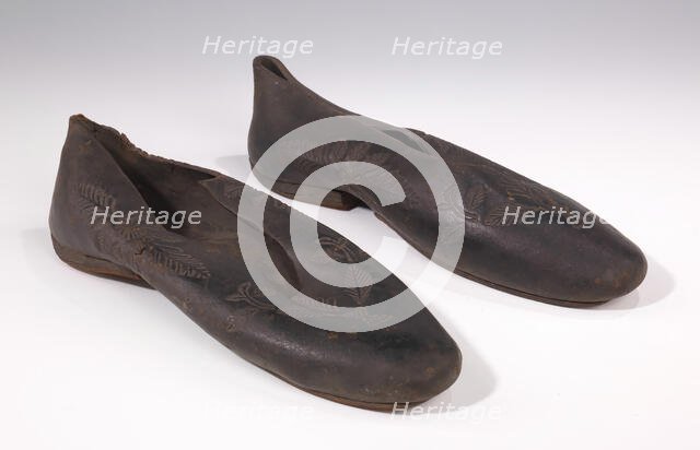 Galoshes, probably Central American, 1820-39. Creator: Unknown.