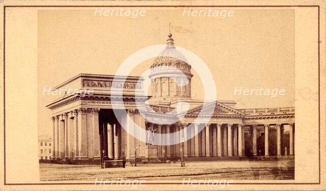 Kazansky Cathedral, mid-19th century. Creator: Alfred Lorens.
