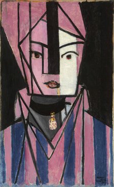 Tête blanche et rose, 1914-1915. Creator: Matisse, Henri (1869-1954).