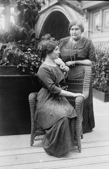 Helen Keller & Mrs. Macy, 1913. Creator: Bain News Service.
