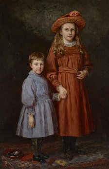 The Pierce Children, 1887. Creator: Theodore Clement Steele.