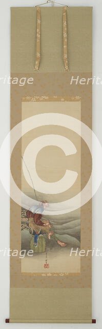 Fisherman, Edo period, 1849. Creator: Hokusai.