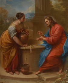 Christ and the Woman of Samaria, 1715-20. Creator: Benedetto Luti.