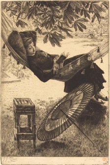 The Hammock (Le hamac), 1880. Creator: James Tissot.