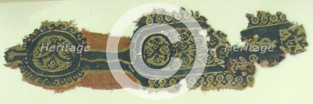 Textile Fragment, Coptic, 7th century. Creator: Unknown.