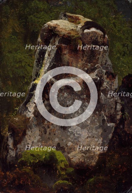 Study of a Rock, probably 1851. Creator: Herman August Cappelen.