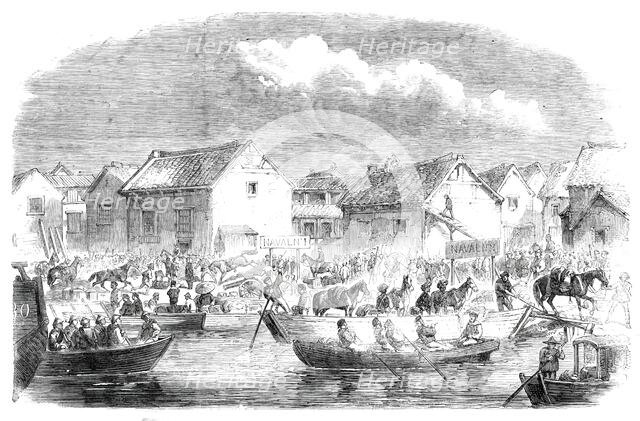 The War in China - the landing of British troops at Pehtang..., 1860. Creator: Unknown.