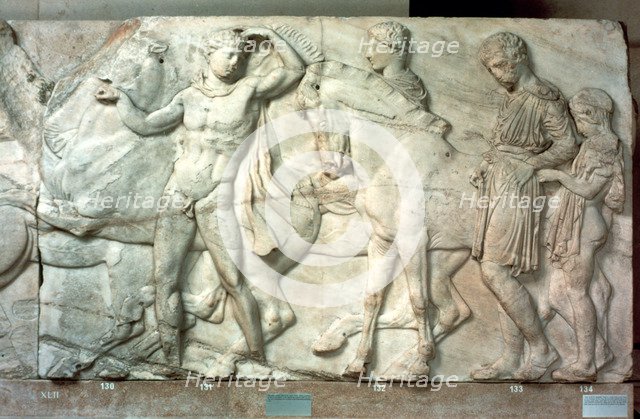 Horsemen from the Parthenon frieze, 438-432 BC. Artist: Unknown