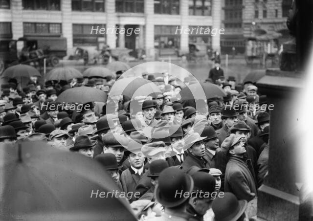 N.Y. - Lawrence strike meeting, (1912?). Creator: Bain News Service.