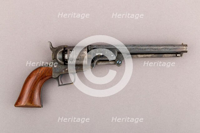 Colt Model 1851 Navy Percussion Revolver, serial no. 2, American, Hartford, Connecticut, 1850. Creator: Samuel Colt.
