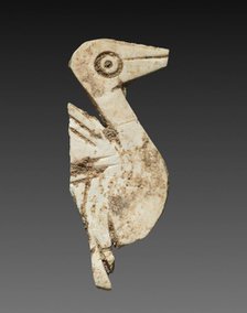 Stylized Bird: Decorative Inlay for a Box, c. 2000 BC. Creator: Unknown.