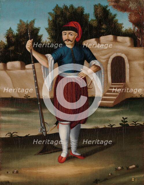 Man from the Albanian Coast, 1700-1737. Creator: Jean Baptiste Vanmour.