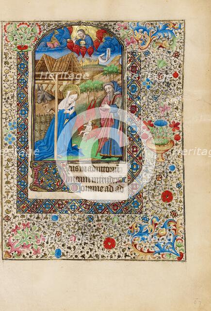 The Nativity; Book of Hours, about 1440-1450. Creator: Workshop of the Bedford Master.
