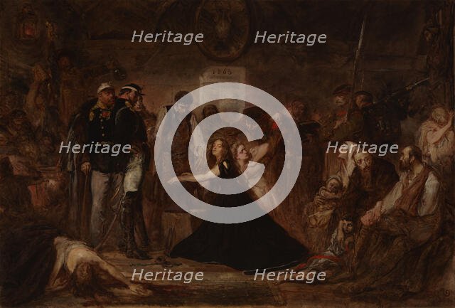 Polonia 1863 (Poland Enchained), 1864. Creator: Jan Matejko.