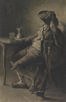 Huntsman Having a Glass of Ale, c1865. Creator: Unknown.