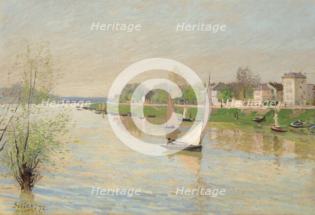 La Seine à Argenteuil, 1872. Creator: Sisley, Alfred (1839-1899).