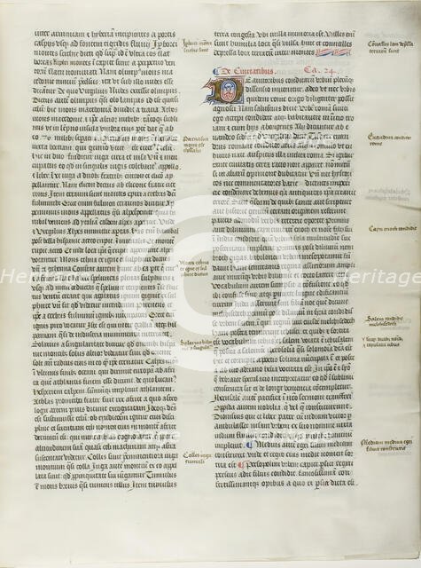 Folio Seven from Burchard of Sion's De locis ac mirabilibus mundi, or an Illuminated Ge..., c. 1460. Creator: Burchard of Mount Sion.