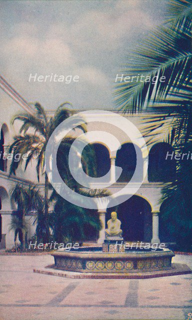 'Patio of the House of Hospitality', c1935. Artist: Unknown.