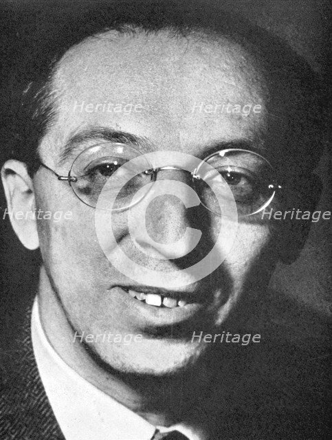 Aaron Copland (1900-1990), American composer. Artist: Unknown