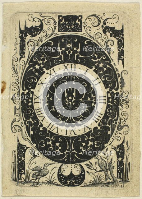 Ornamental Plate I, 1610/20. Creator: Jacques Hurtu.