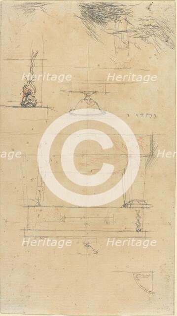 Moliere's Tomb, probably c. 1854. Creator: Charles Meryon.
