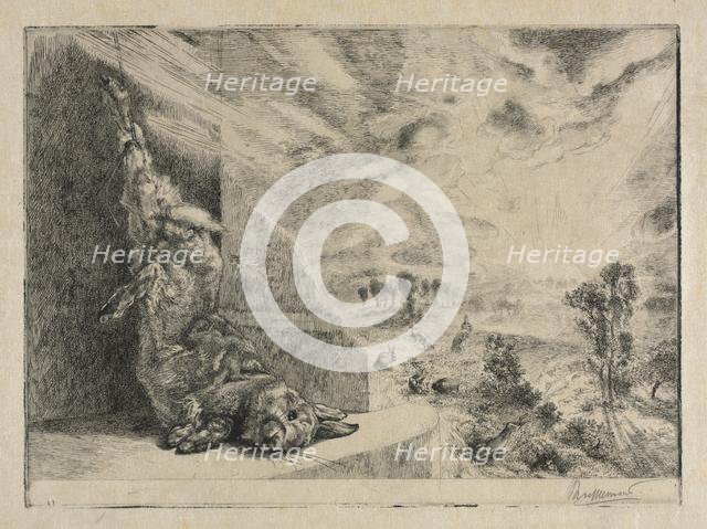 The Wild Rabbit, 1891. Creator: Félix Bracquemond (French, 1833-1914).