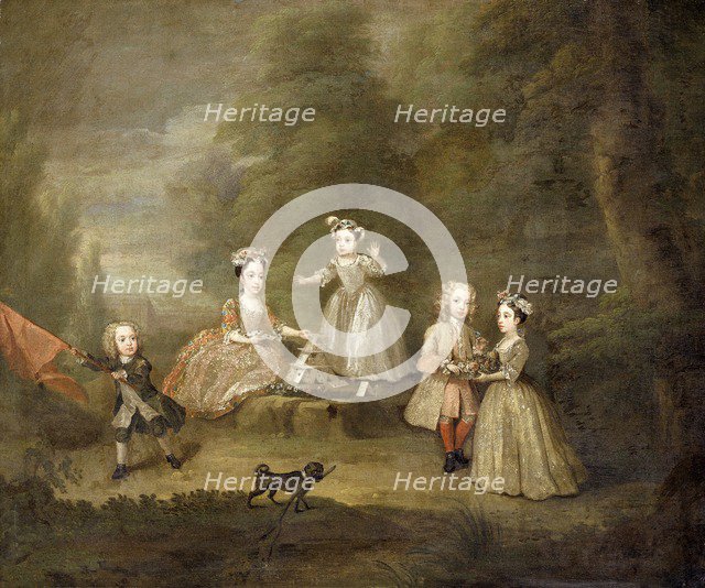 'A house of cards', 1730. Artist: William Hogarth.