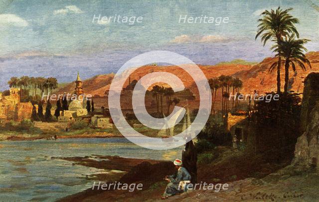 'An evening in Giza', c1918-c1939. Creator: Unknown.