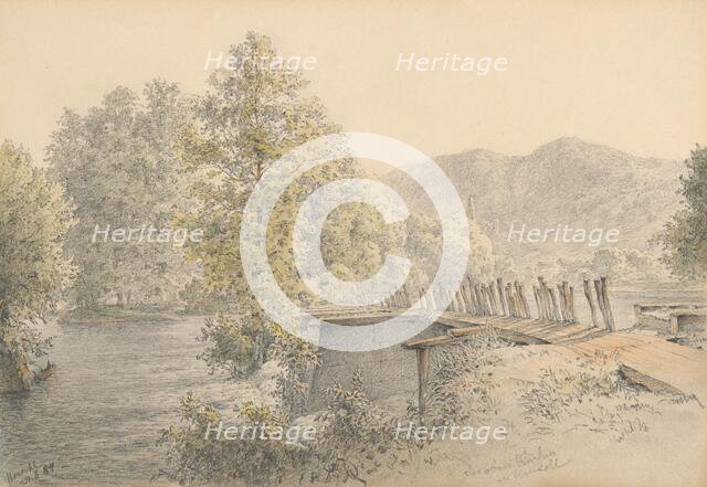 Hron near Banska Bystrica, 1884. Creator: Karoly Lajos Libay.