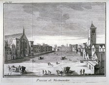 New Palace Yard, Palace of Westminster, London, 1742. Artist: Anon