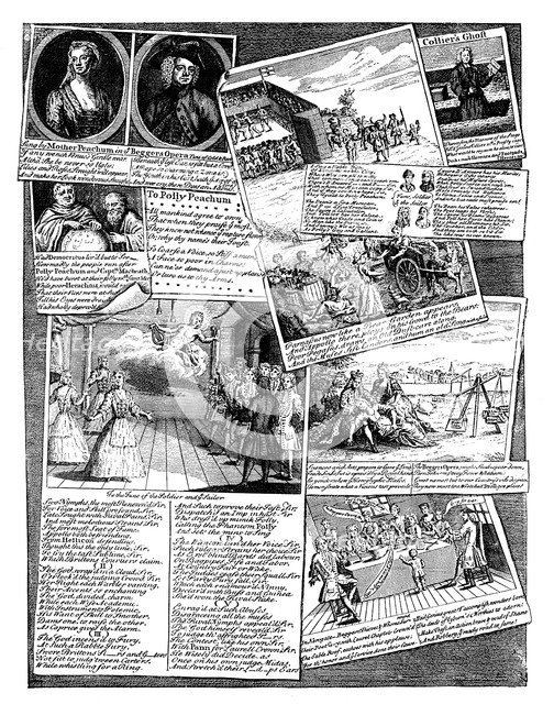 'The Stage Medley', 18th century. Artist: Unknown