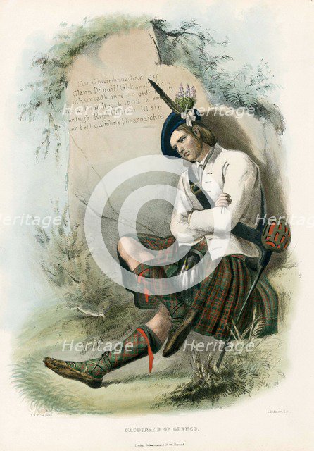 Macdonald of Glenco,from The Clans of the Scottish Highlands, pub. 1845 (colour lithograph)