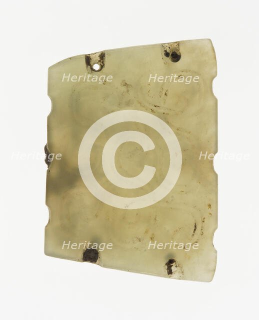 Plaque with Interlinked Scrolls, Eastern Zhou period, 7th century B.C. Creator: Unknown.