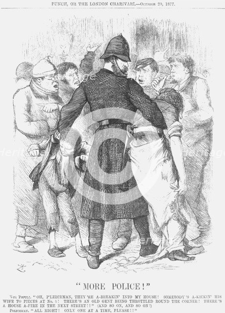 More Police!, 1877. Artist: Joseph Swain