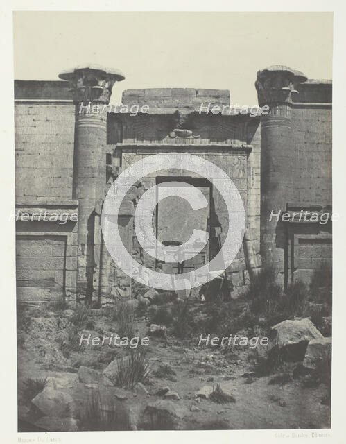 Médinet-Habou, Propylées du Thoutmoseum; Thèbes, 1849/51, printed 1852. Creator: Maxime du Camp.