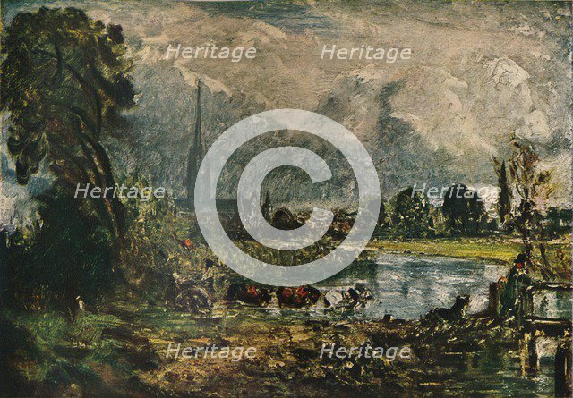 Salisbury Cathedral, c1829. (1911). Artist: John Constable