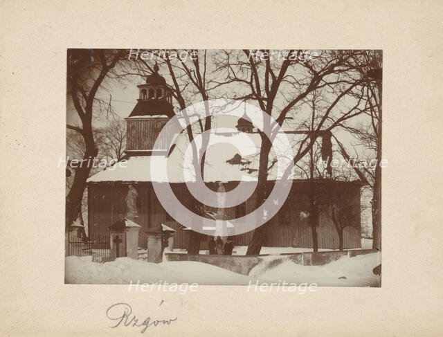 General view of Church of St James the Apostle from the south, Rzgow, between 1905-1914. Creator: Unknown.