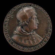 Francesco degli Alidosi, c. 1455-1511, Cardinal of Pavia 1505, Legate of Bologna...1508 [obverse]. Creator: Unknown.