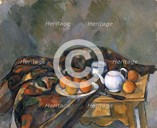 'Still life with a teapot', 1902-06. Artist: Paul Cezanne.