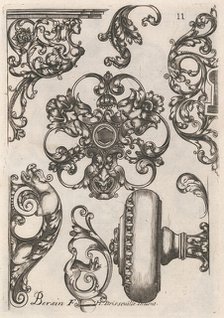 Diverses Pieces de Serruriers, page 12 (recto), ca. 1663. Creator: Jean Berain.