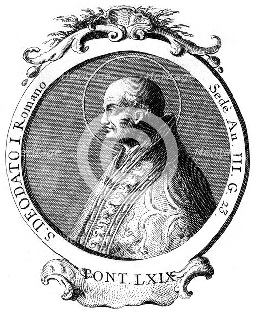 Adeodatus I, Pope of the Catholic Church. Artist: Unknown