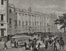 Death of Queen Mercedes of Orléans (1860-1878), Madrid, Spain, 1878.  Creator: Andrés Ovejero.