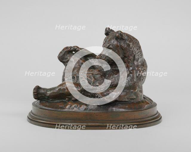 Seated Bear, model 1833, cast by 1873. Creator: Antoine-Louis Barye.