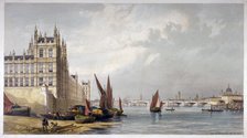 Westminster Bridge, London, 1863. Artist: Anon