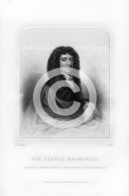 Sir George Mackenzie of Rosehaugh, Scottish lawyer and legal writer, (1870). Artist: J Rogers