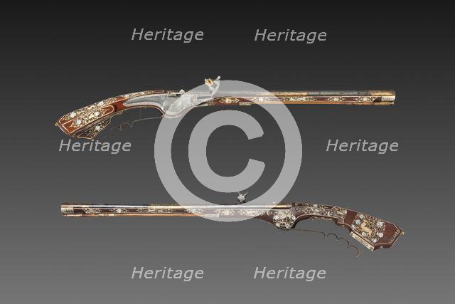 Pair of Wheel-lock Petronels, c. 1630. Creator: Georg Kurland (Polish).
